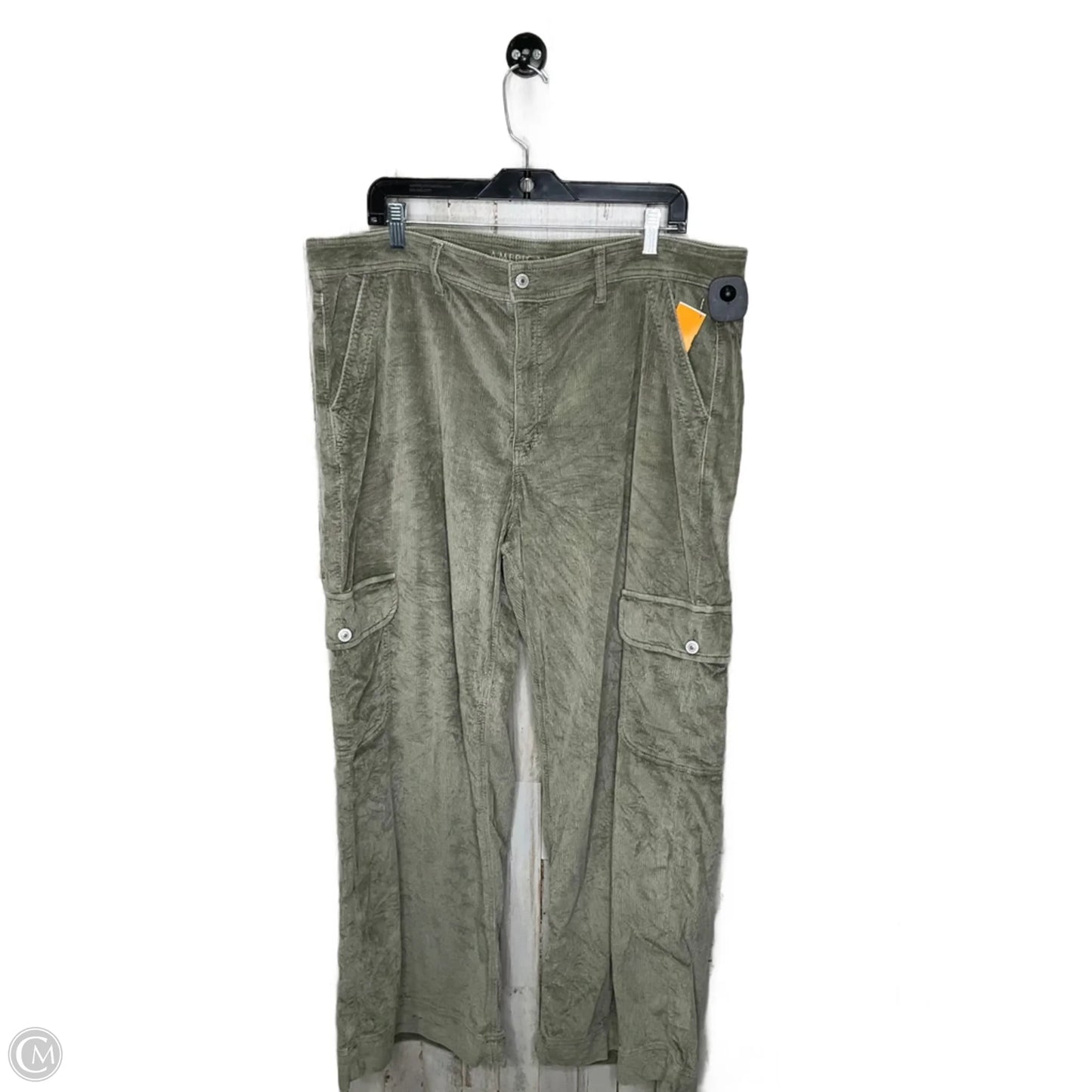 Pants Corduroy By American Eagle In Green, Size: 18