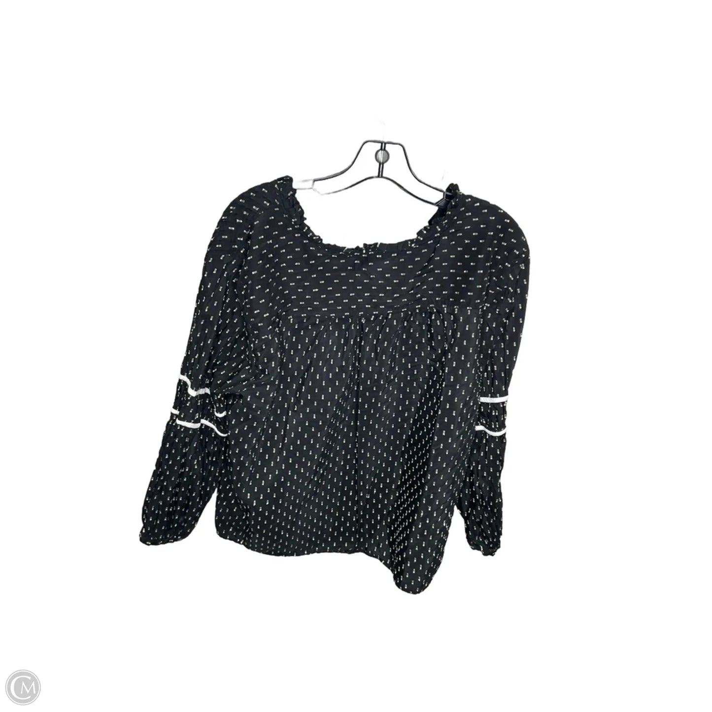 Top Long Sleeve By Loft In Black, Size: Xxl