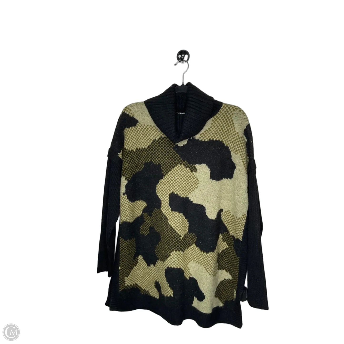 Sweater By D&co. In Black & Green, Size: XS/S