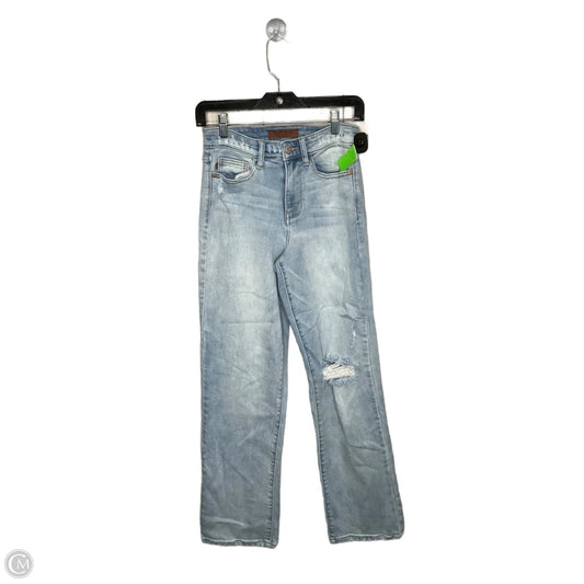Jeans Straight By Judy Blue In Blue Denim, Size: 0