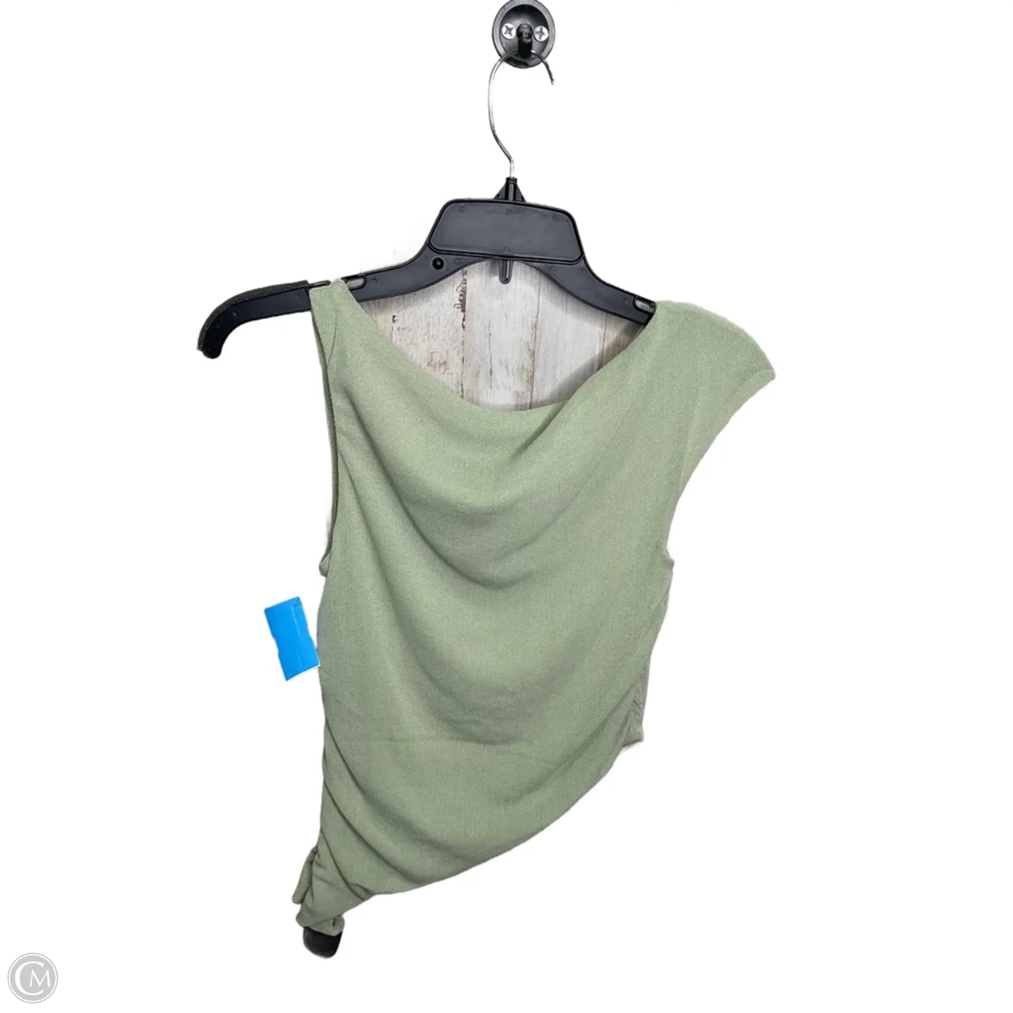 Top Sleeveless By Cmc In Green, Size: S