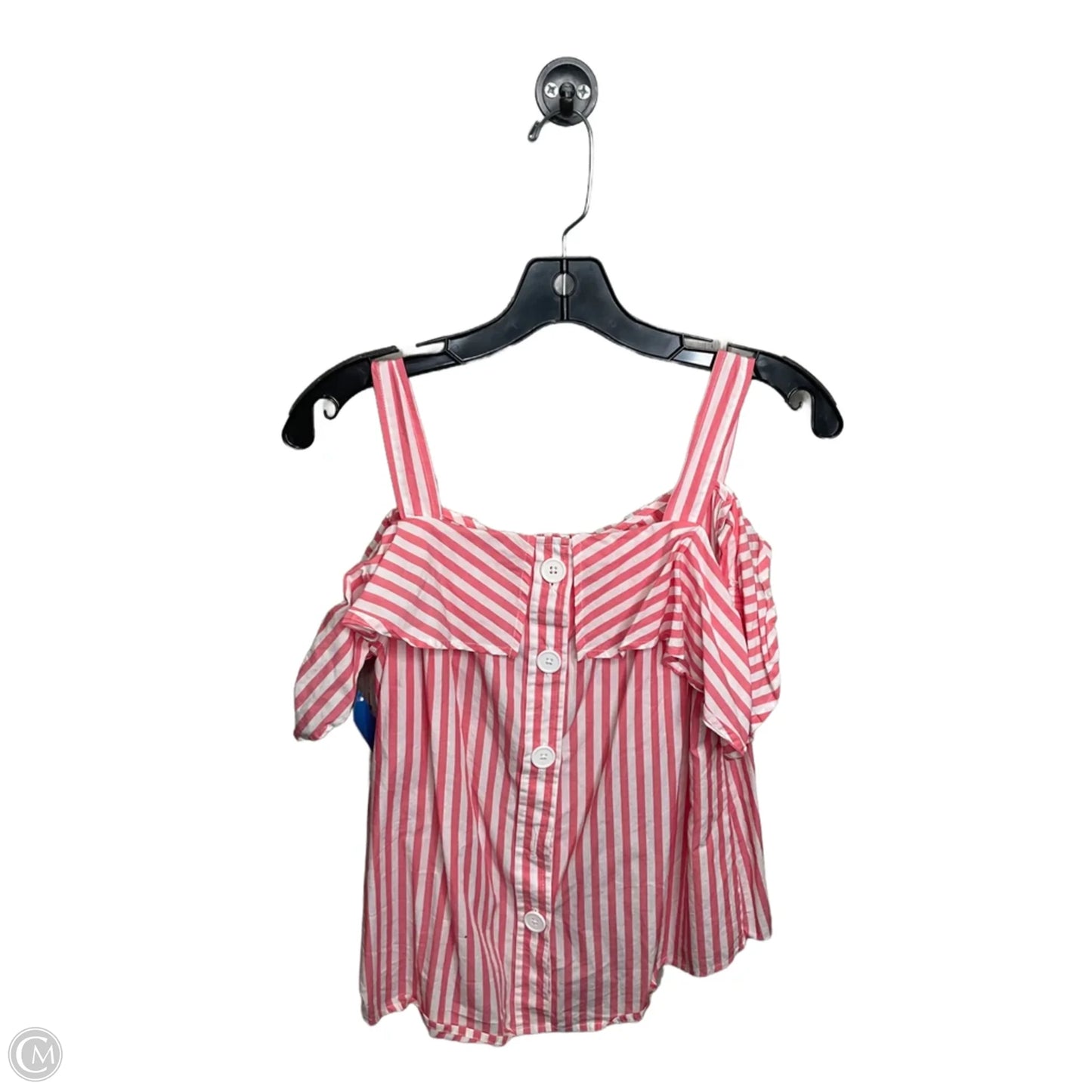 Top Sleeveless By Crown And Ivy In Striped Pattern, Size: M