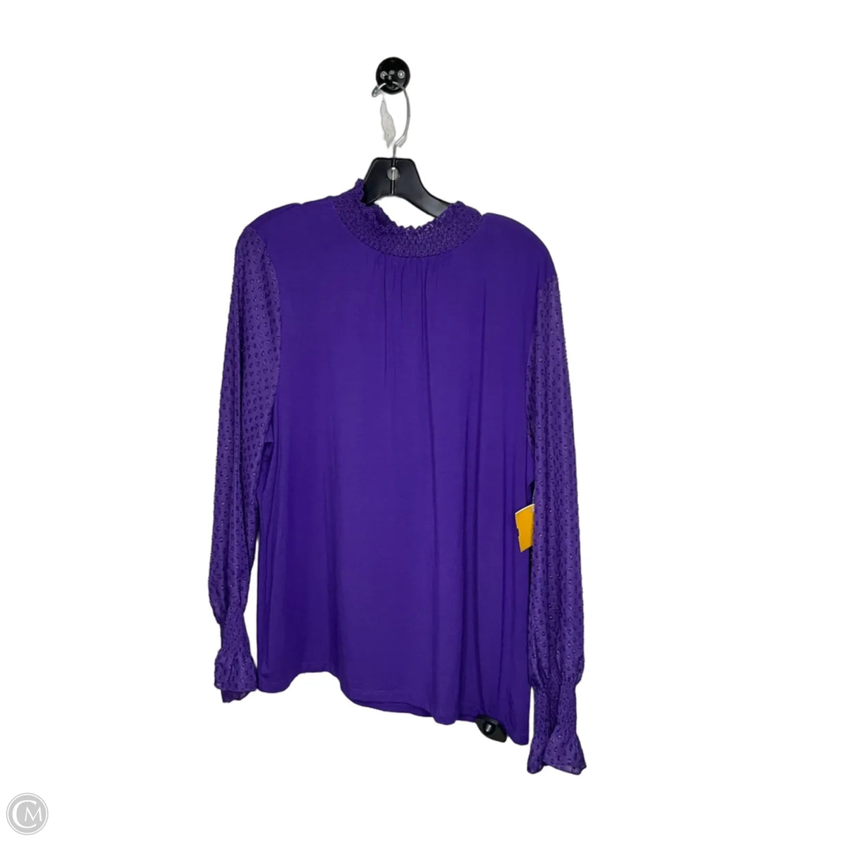 Top Long Sleeve By Talbots In Purple, Size: Xl