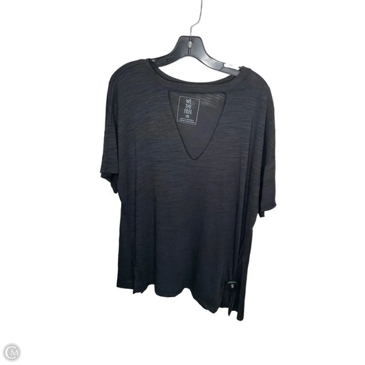 Top Short Sleeve By Free People In Black, Size: M