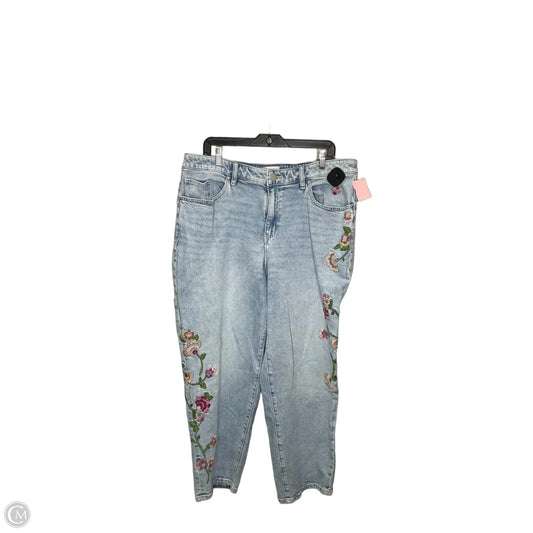 Jeans Straight By Lane Bryant In Blue Denim, Size: 16