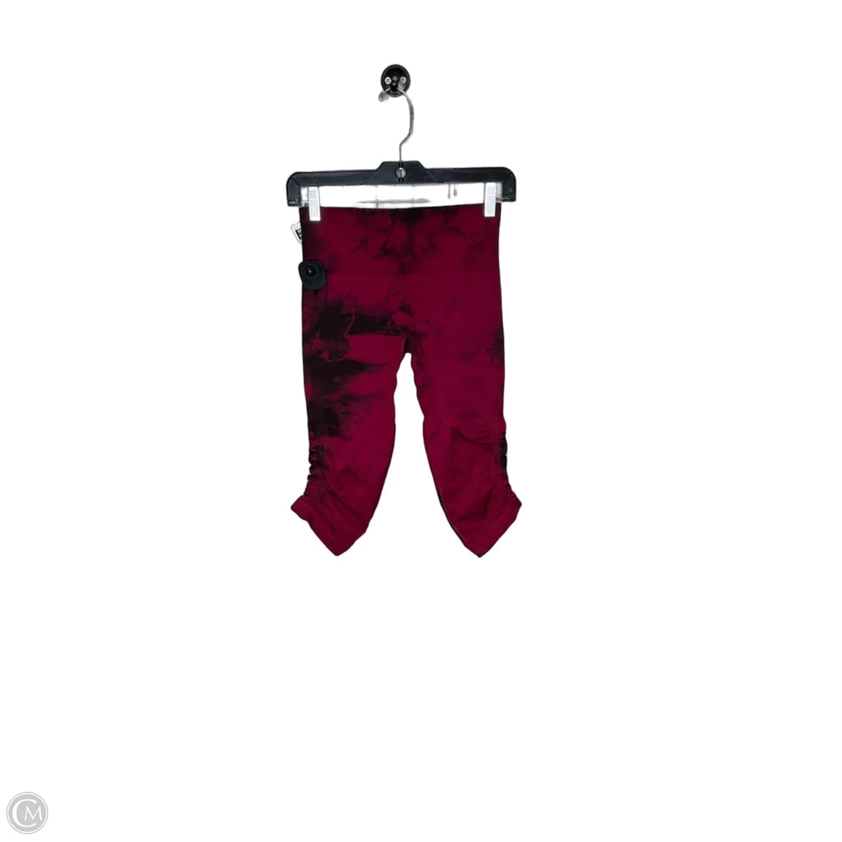Athletic Capris By Lululemon In Black & Red, Size: 4