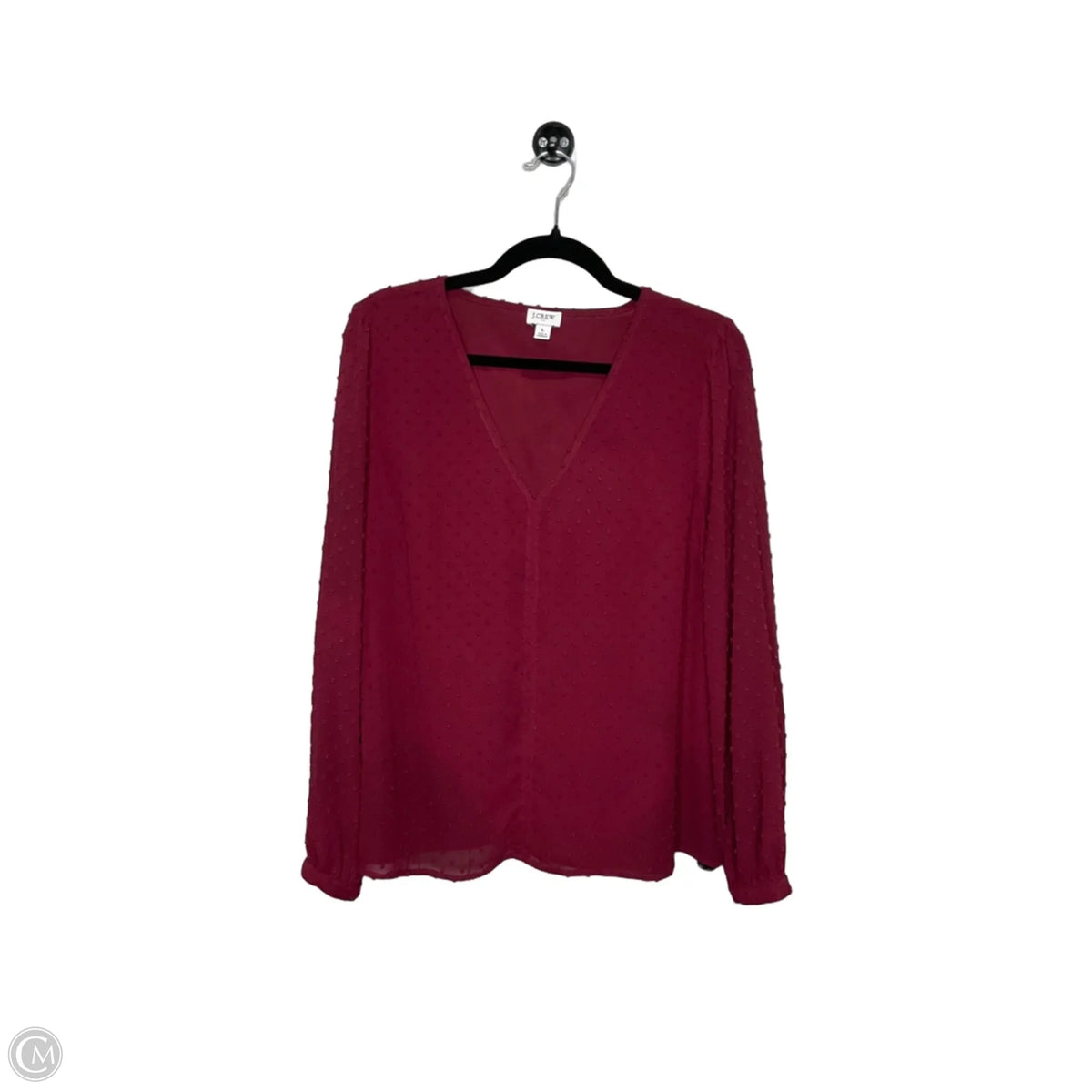 Top Long Sleeve By J. Crew In Maroon, Size: L