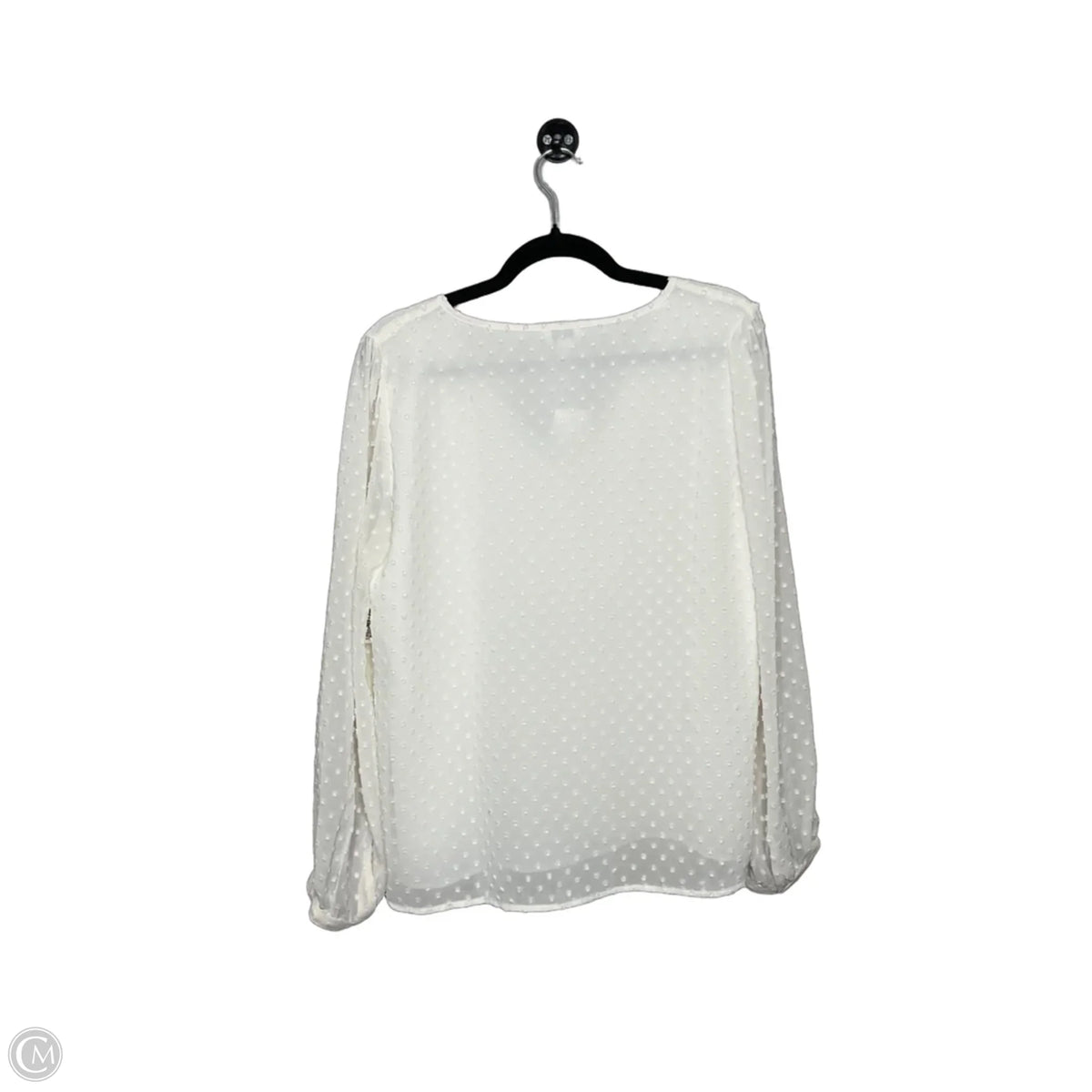 Top Long Sleeve By J. Crew In Cream, Size: L