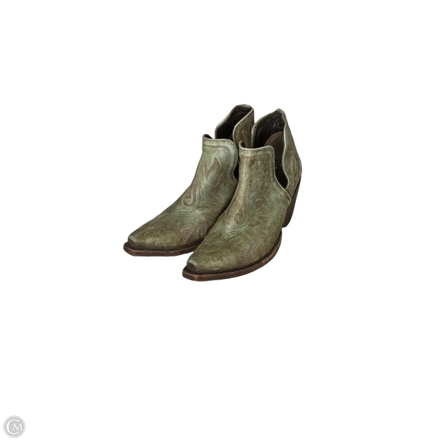 Boots Ankle Heels By Ariat In Green, Size: 9