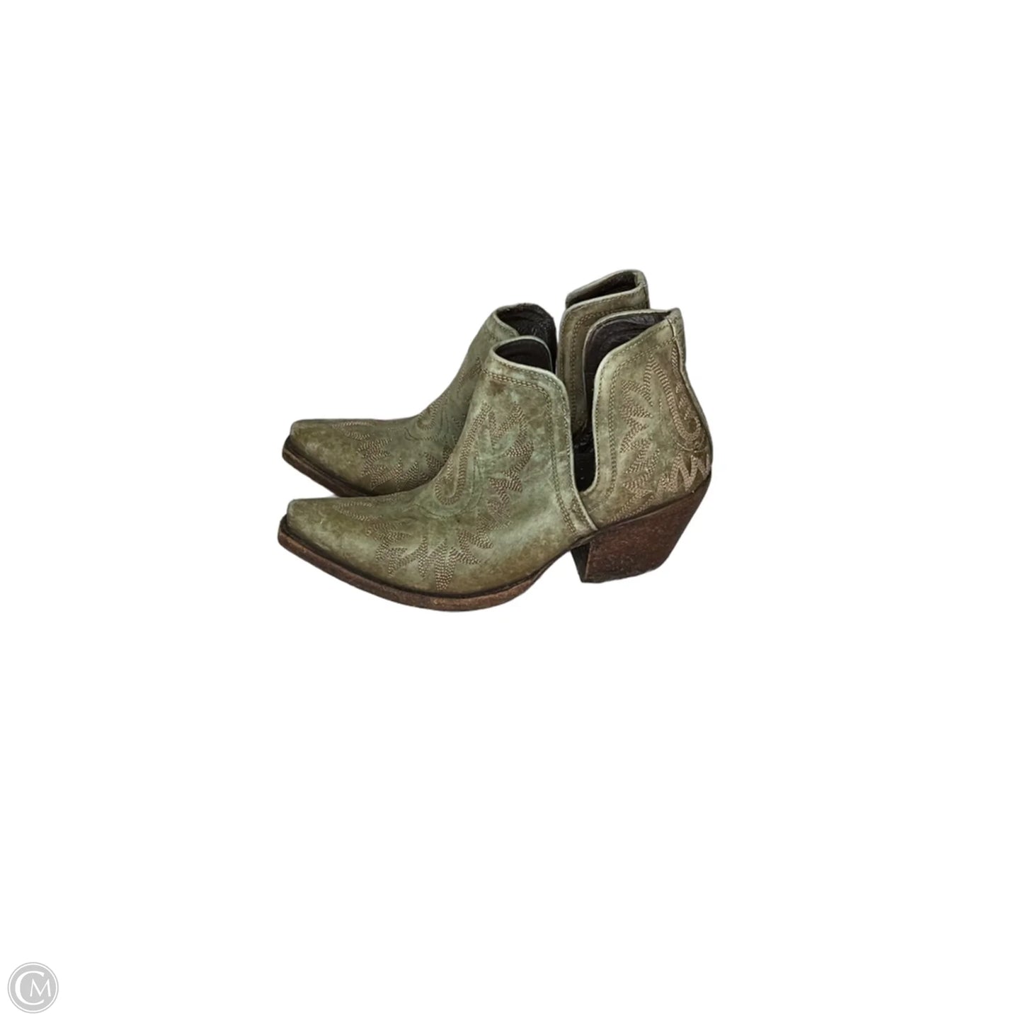 Boots Ankle Heels By Ariat In Green, Size: 9