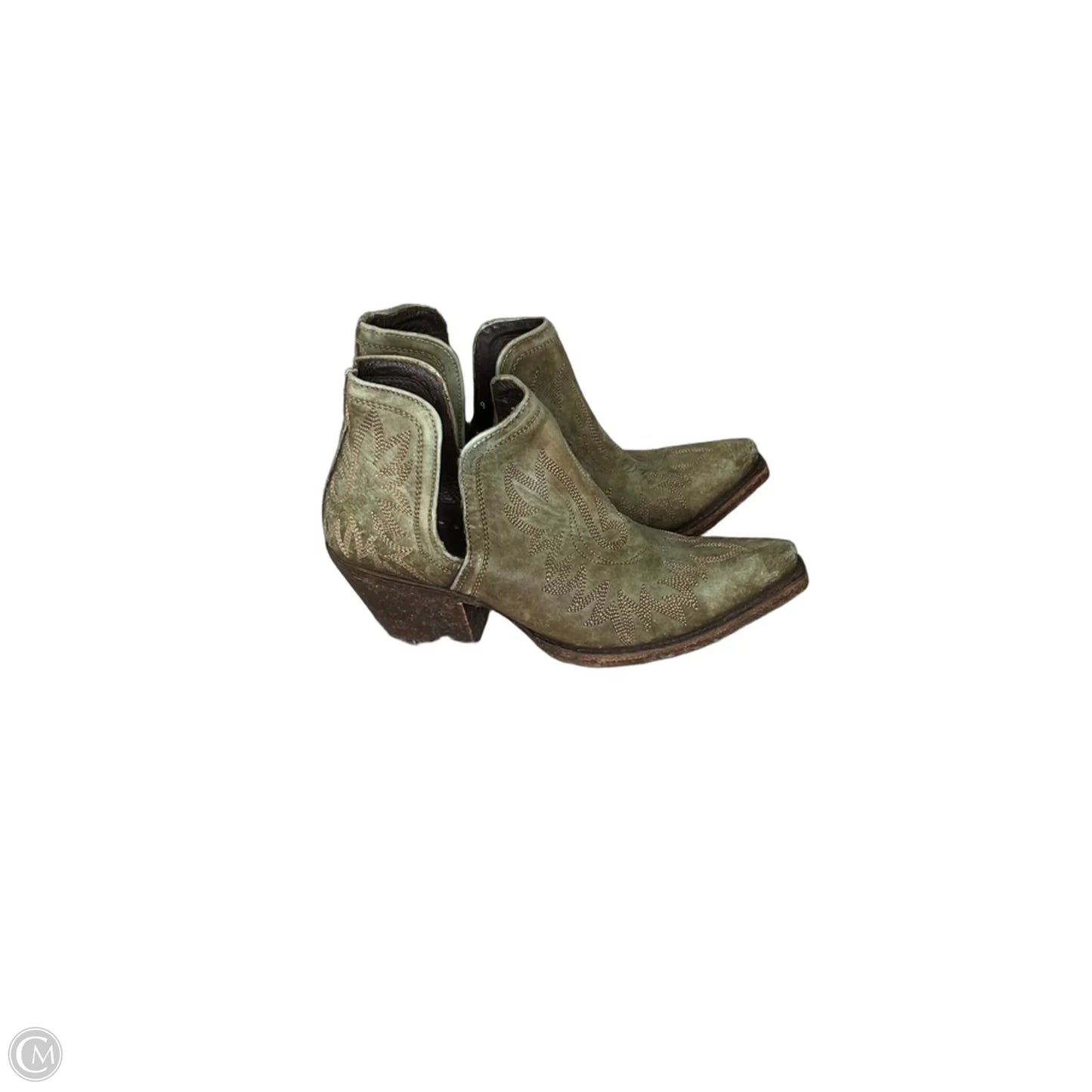 Boots Ankle Heels By Ariat In Green, Size: 9