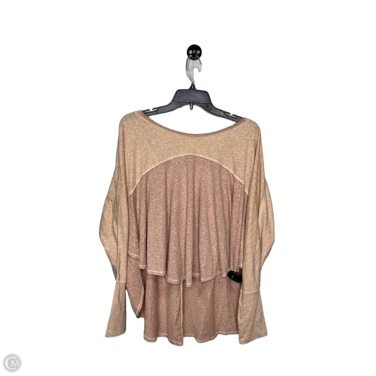 Top Long Sleeve By Free People In Pink, Size: M