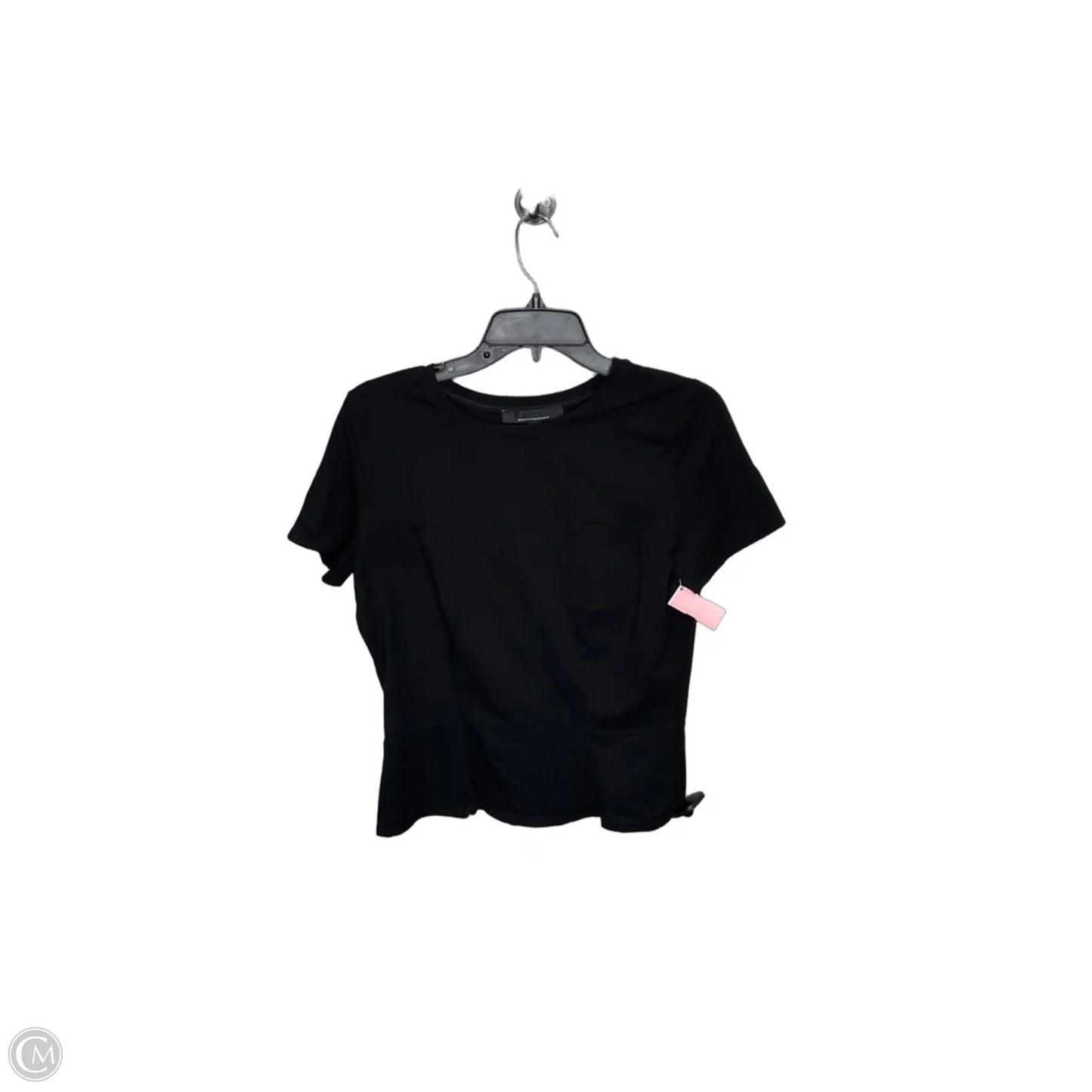 Top Short Sleeve By White House Black Market In Black, Size: M