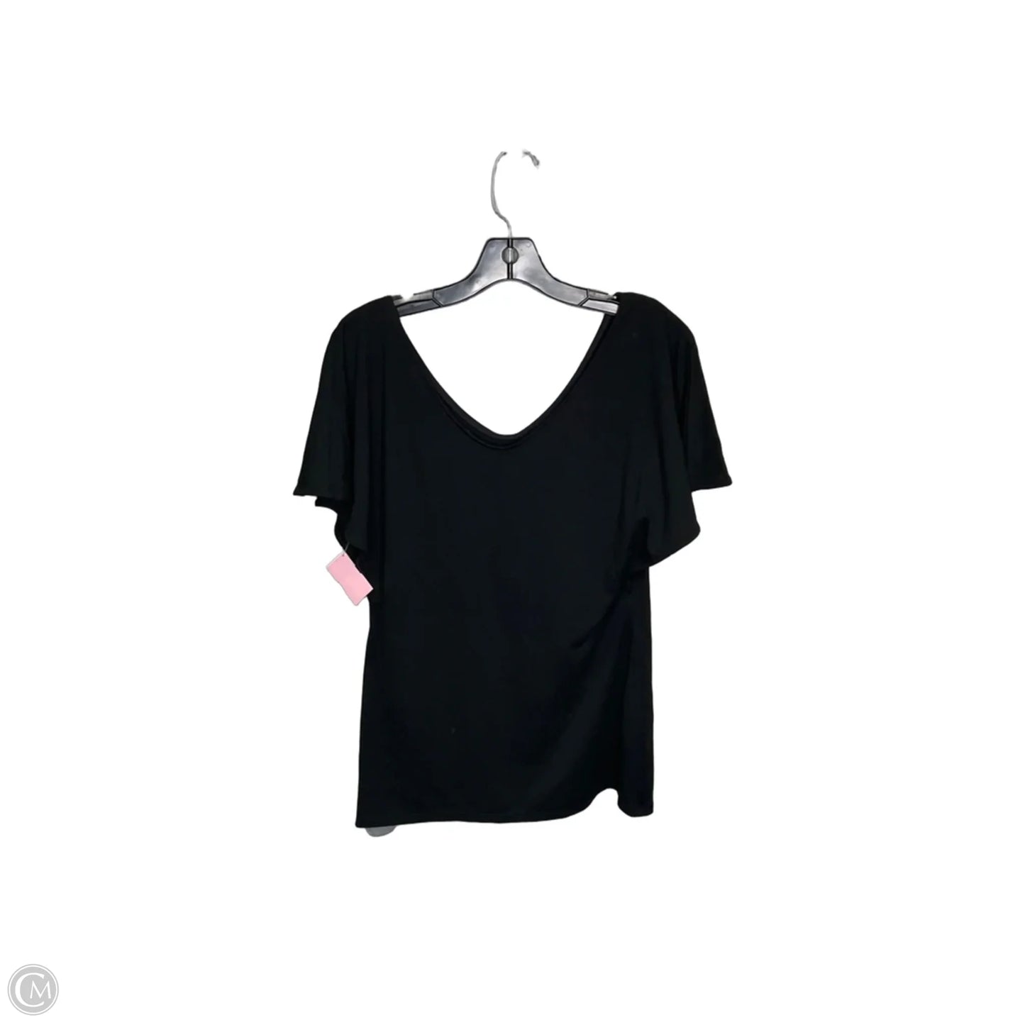 Top Short Sleeve By White House Black Market In Black, Size: M