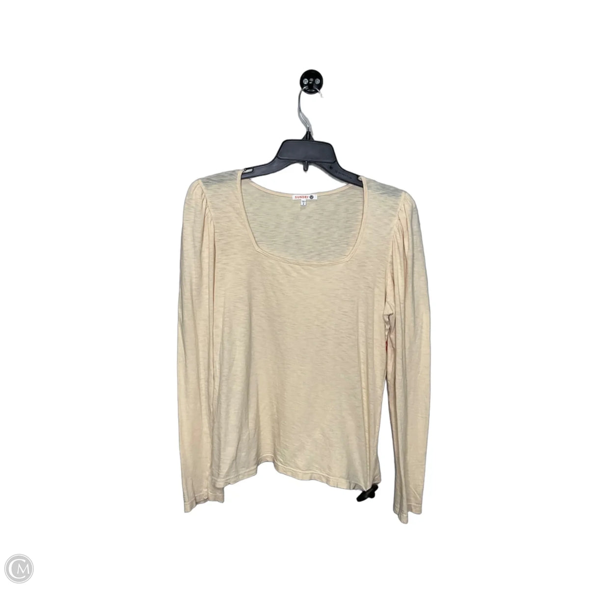 Top Long Sleeve By Sundry In Cream, Size: 2