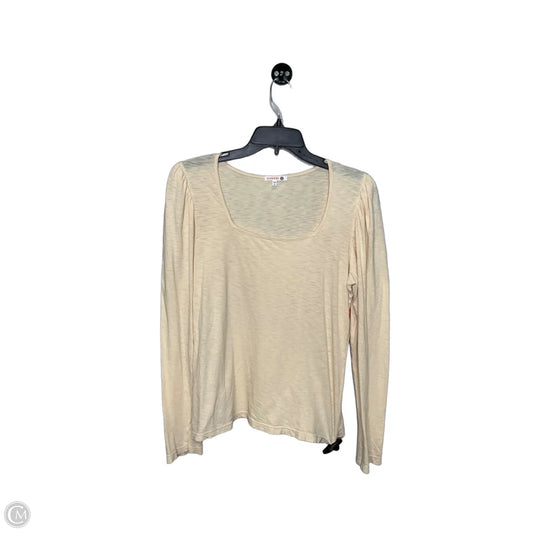 Top Long Sleeve By Sundry In Cream, Size: 2