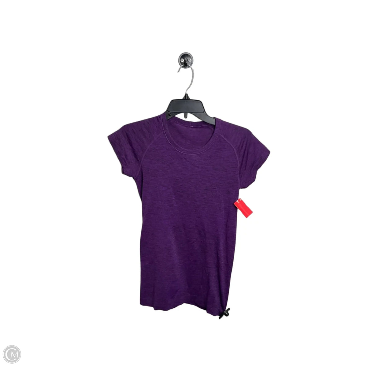 Athletic Top Short Sleeve By Lululemon In Purple, Size: 6