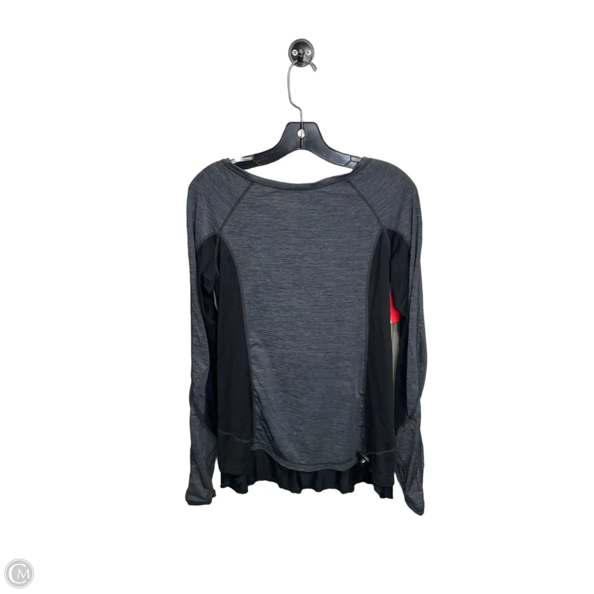 Athletic Top Long Sleeve Collar By Lululemon In Grey, Size: 8