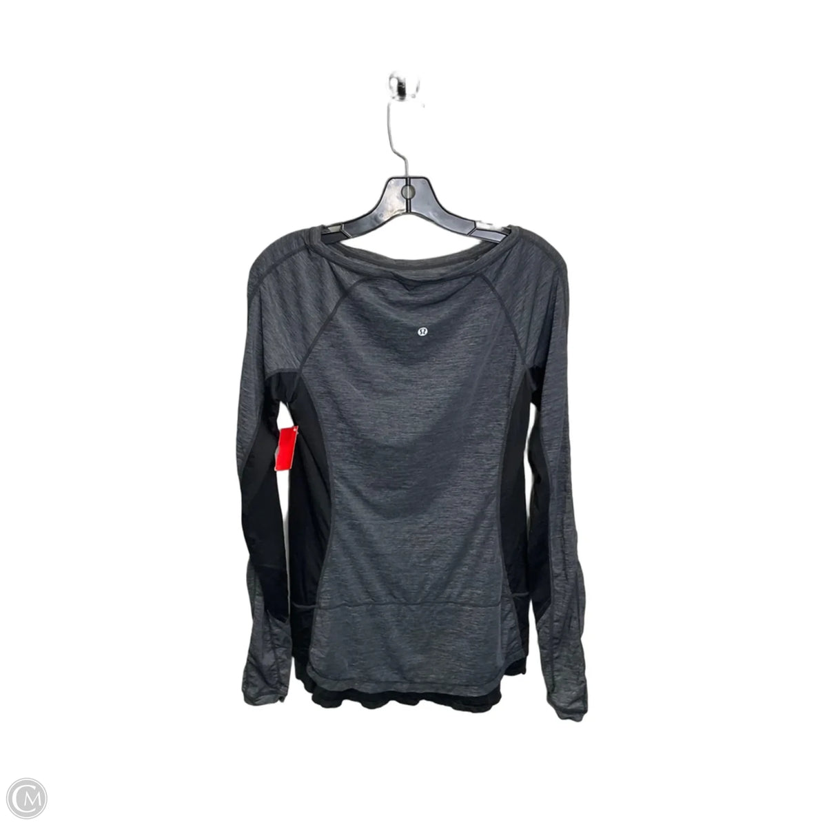 Athletic Top Long Sleeve Collar By Lululemon In Grey, Size: 8