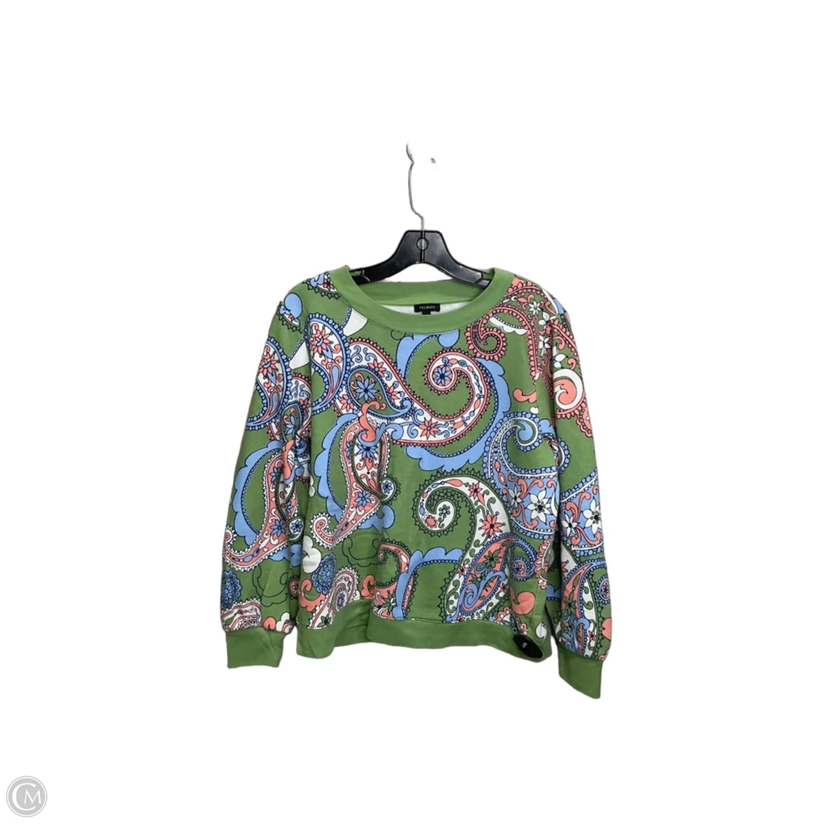 Sweatshirt Crewneck By Talbots In Green, Size: L