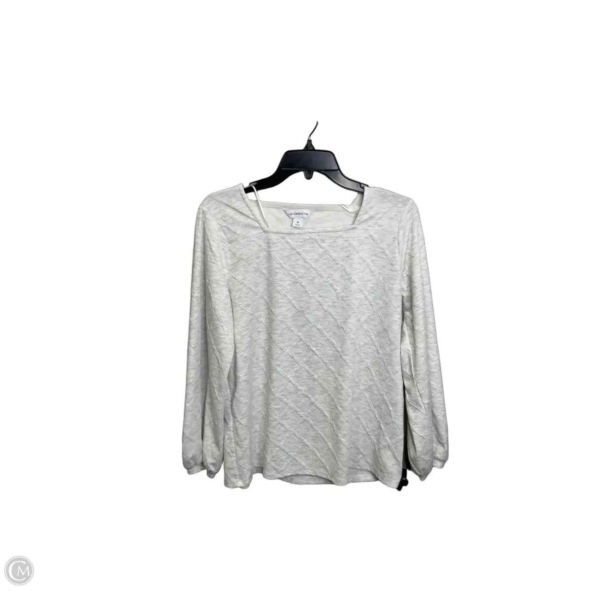 Top Long Sleeve By Liz Claiborne In Grey, Size: M