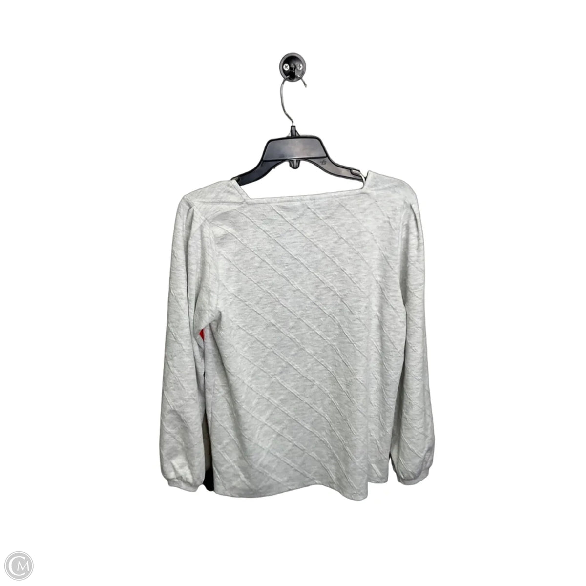 Top Long Sleeve By Liz Claiborne In Grey, Size: M