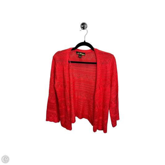 Cardigan By Clothes Mentor In Red, Size: L