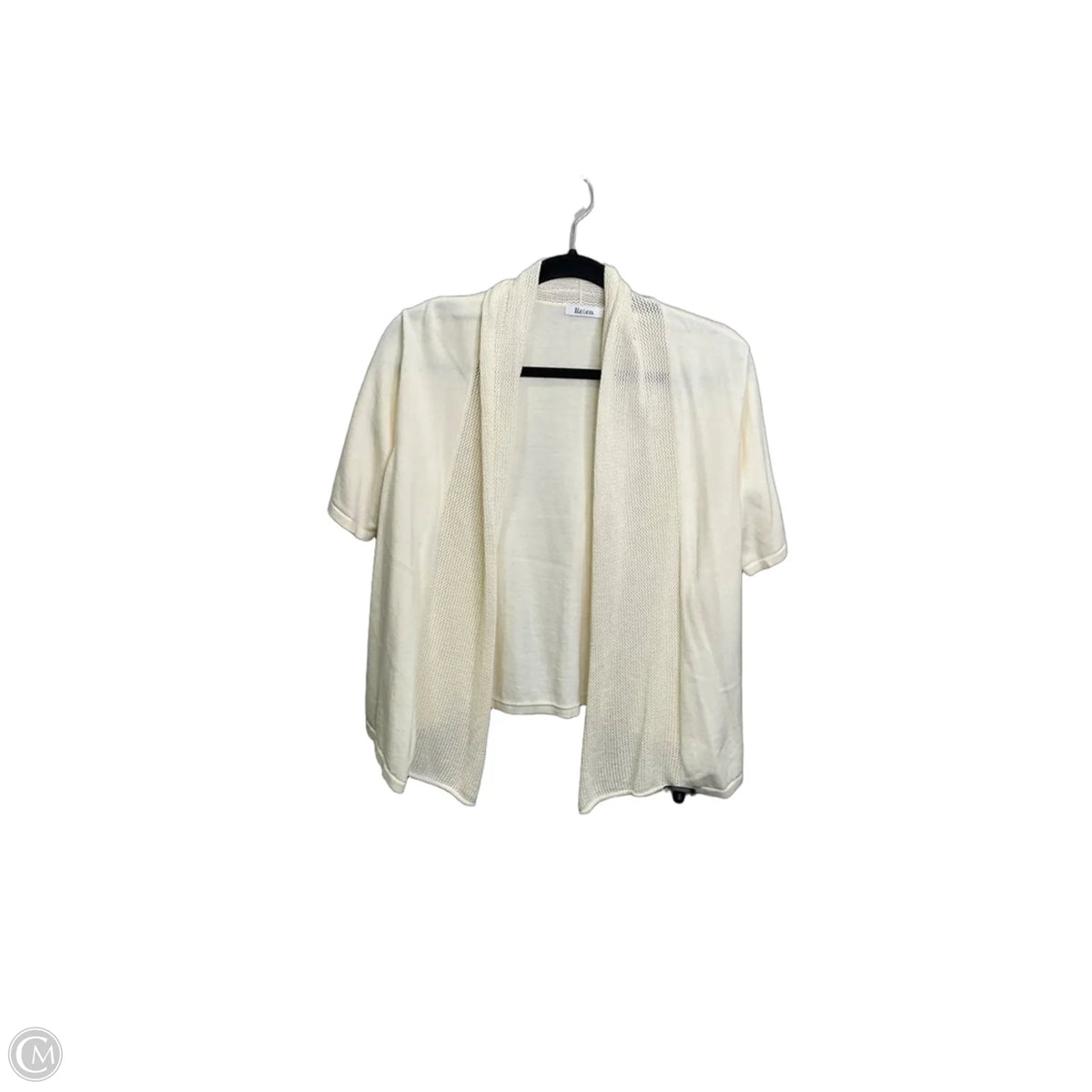 Cardigan By Liz And Co In Cream, Size: Xl