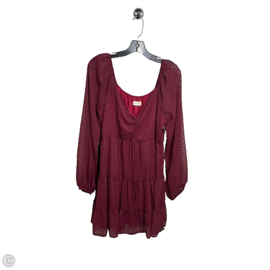 Dress Casual Short By Altard State In Maroon, Size: L