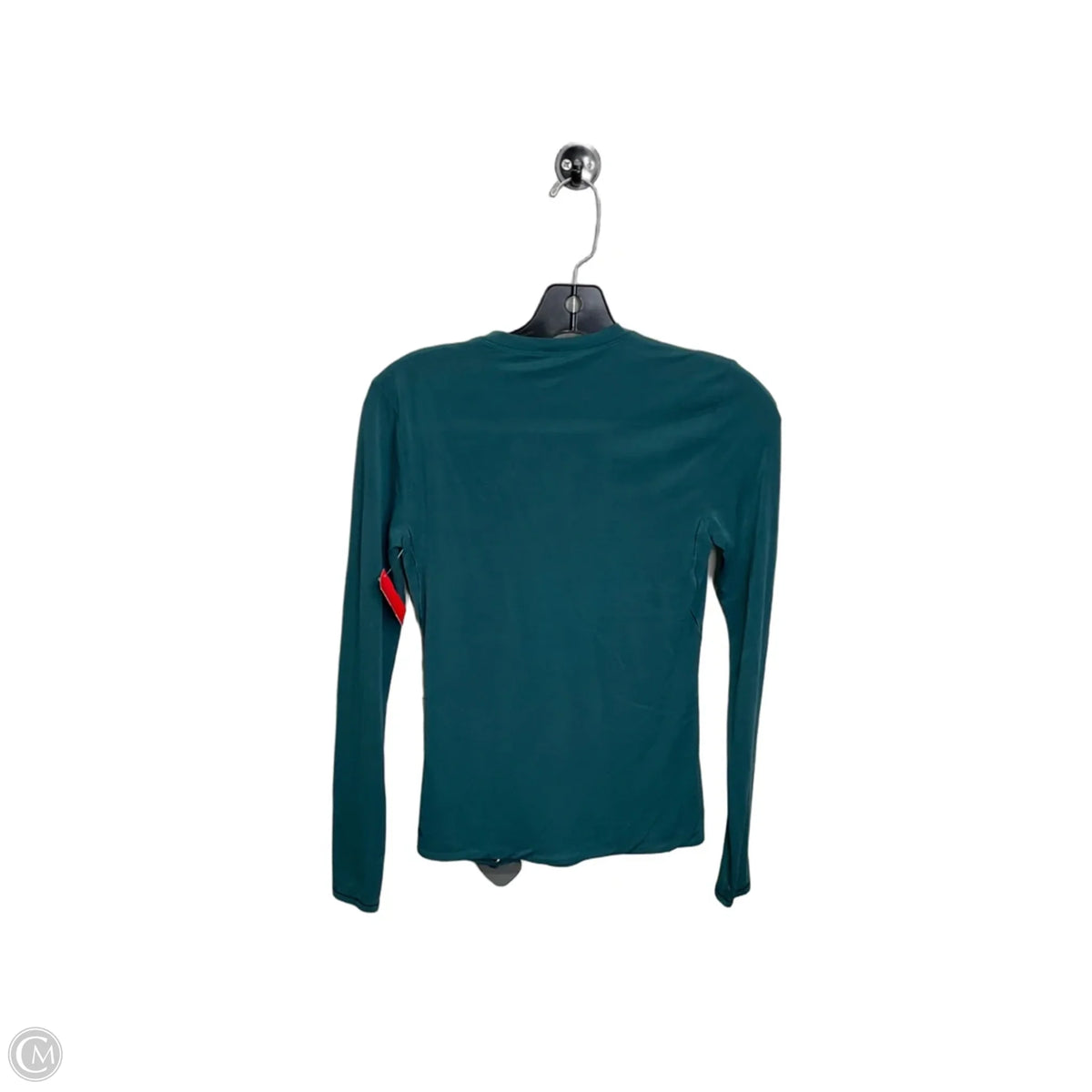 Athletic Top Long Sleeve Collar By Lululemon In Teal, Size: S