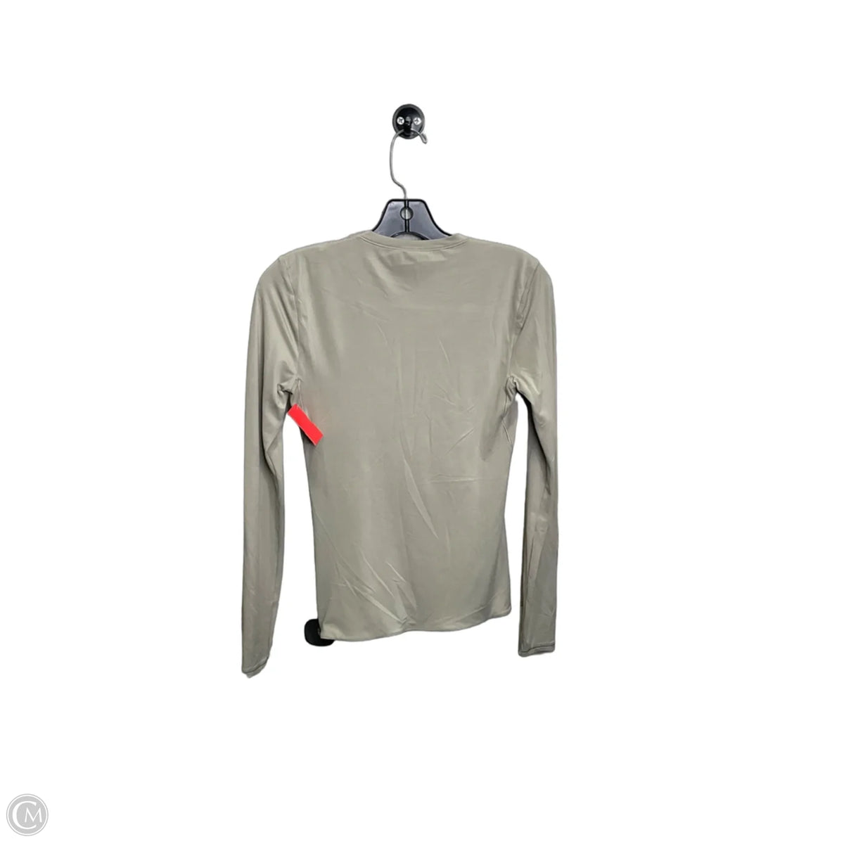 Athletic Top Long Sleeve Collar By Lululemon In Taupe, Size: S
