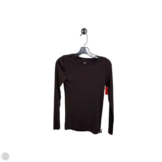 Top Long Sleeve By Gap In Brown, Size: Xs