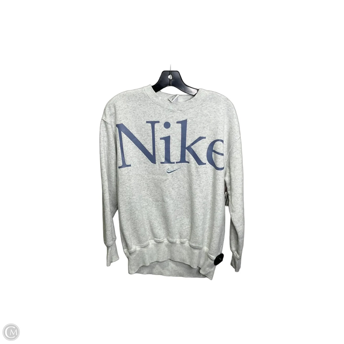 Athletic Sweatshirt Crewneck By Nike In Grey, Size: Xs