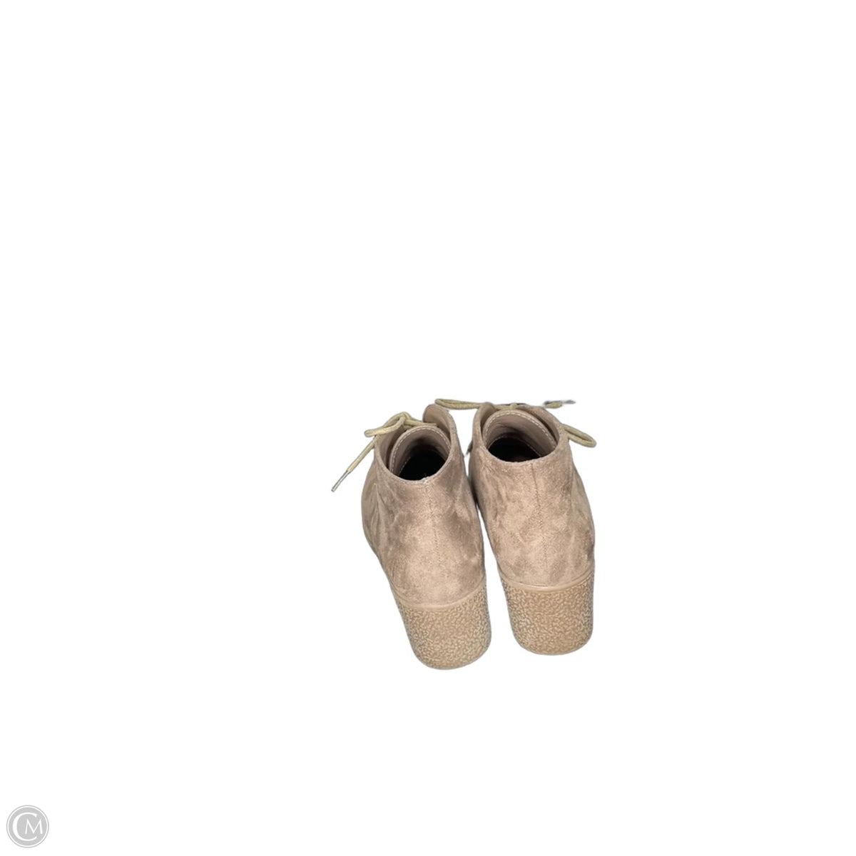 Boots Ankle Heels By Refresh In Taupe, Size: 6