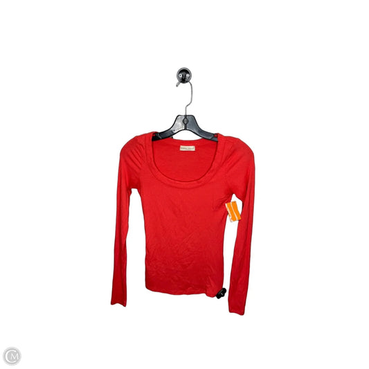 Top Long Sleeve Basic By Clothes Mentor In Coral, Size: S