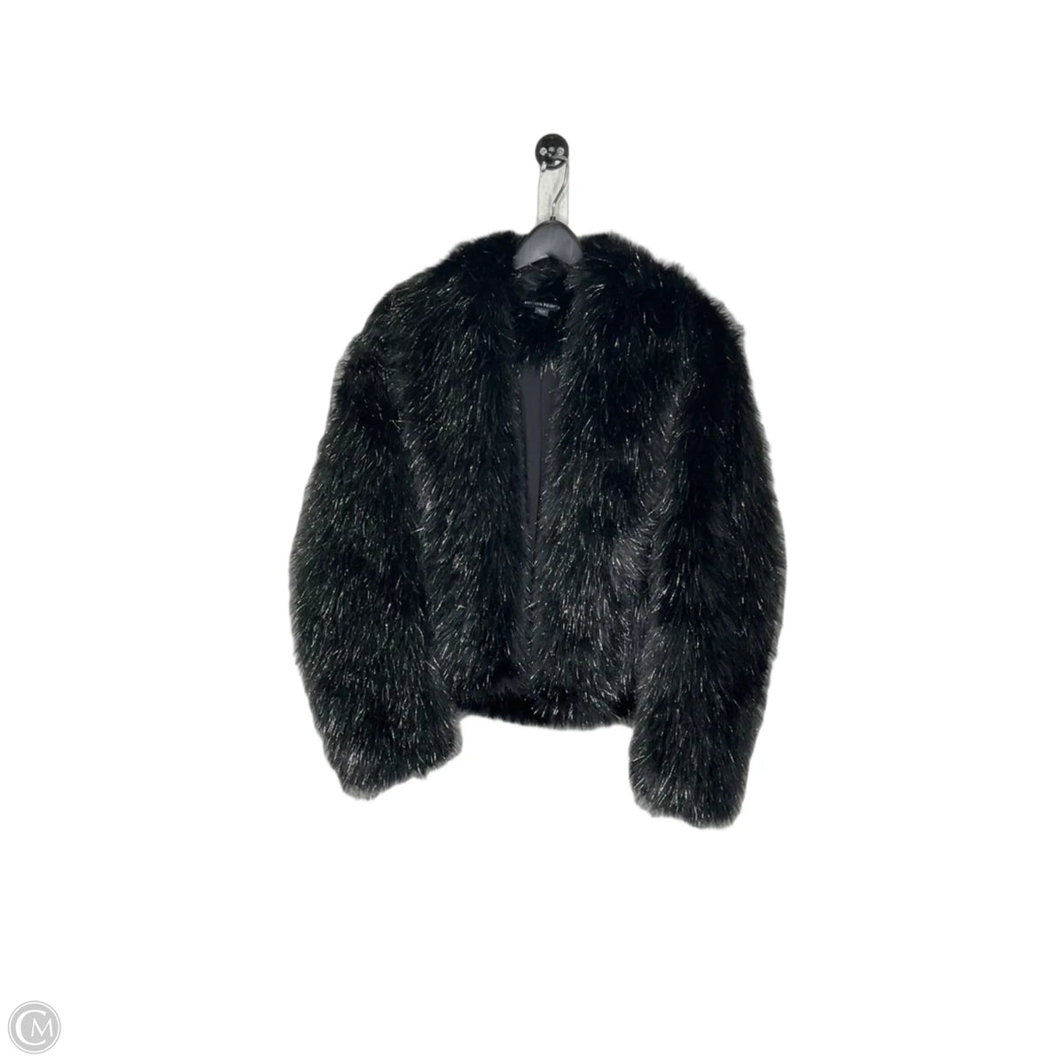 Coat Faux Fur & Sherpa By Boston Proper In Black, Size: M