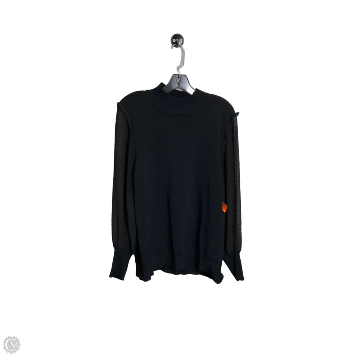 Top Long Sleeve By City Chic In Black, Size: S