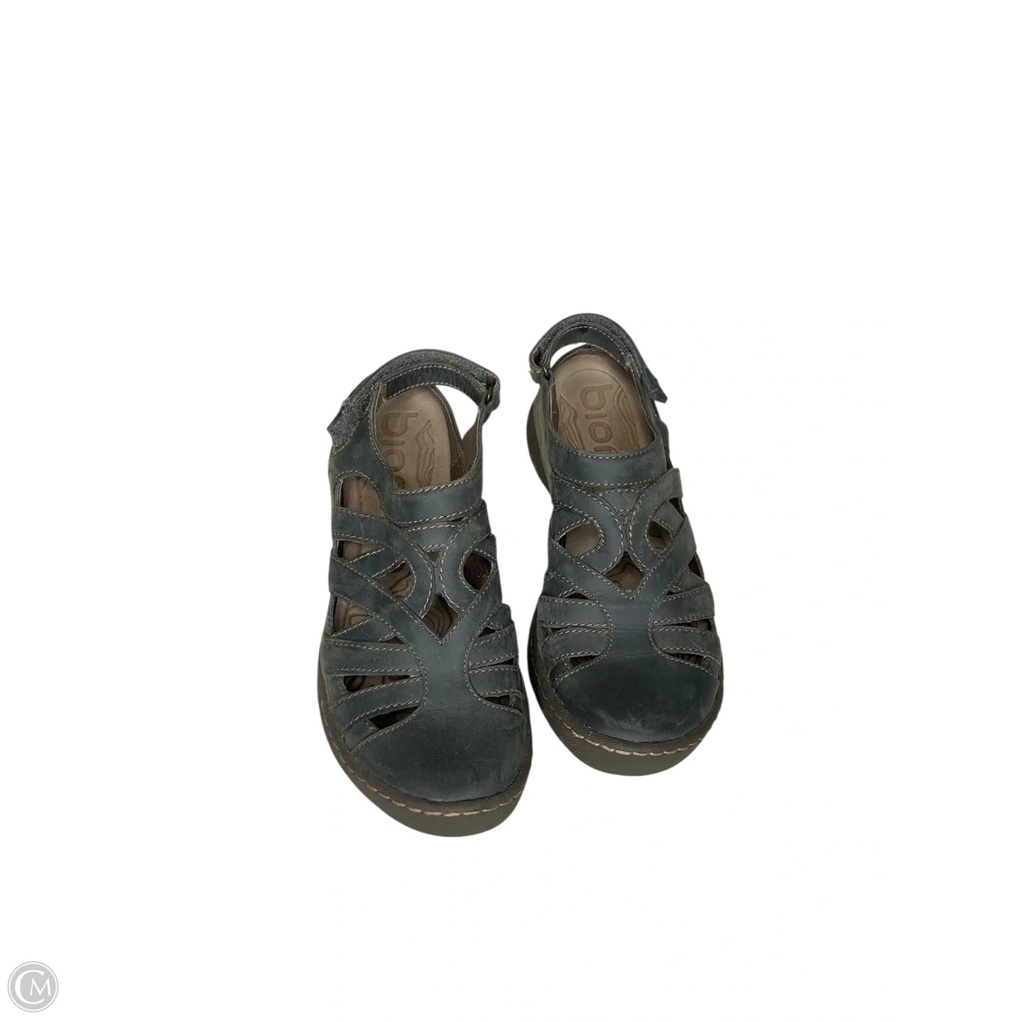 Sandals Flats By Clothes Mentor In Grey, Size: 7.5