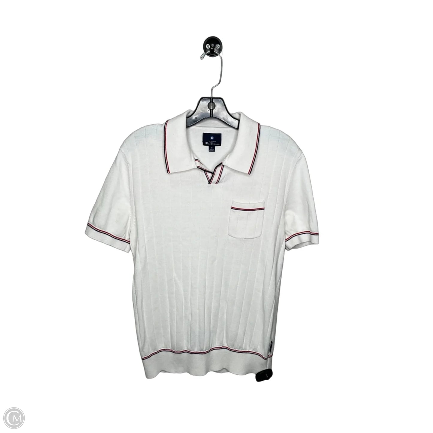 Top Short Sleeve By Ben Sherman In White, Size: S