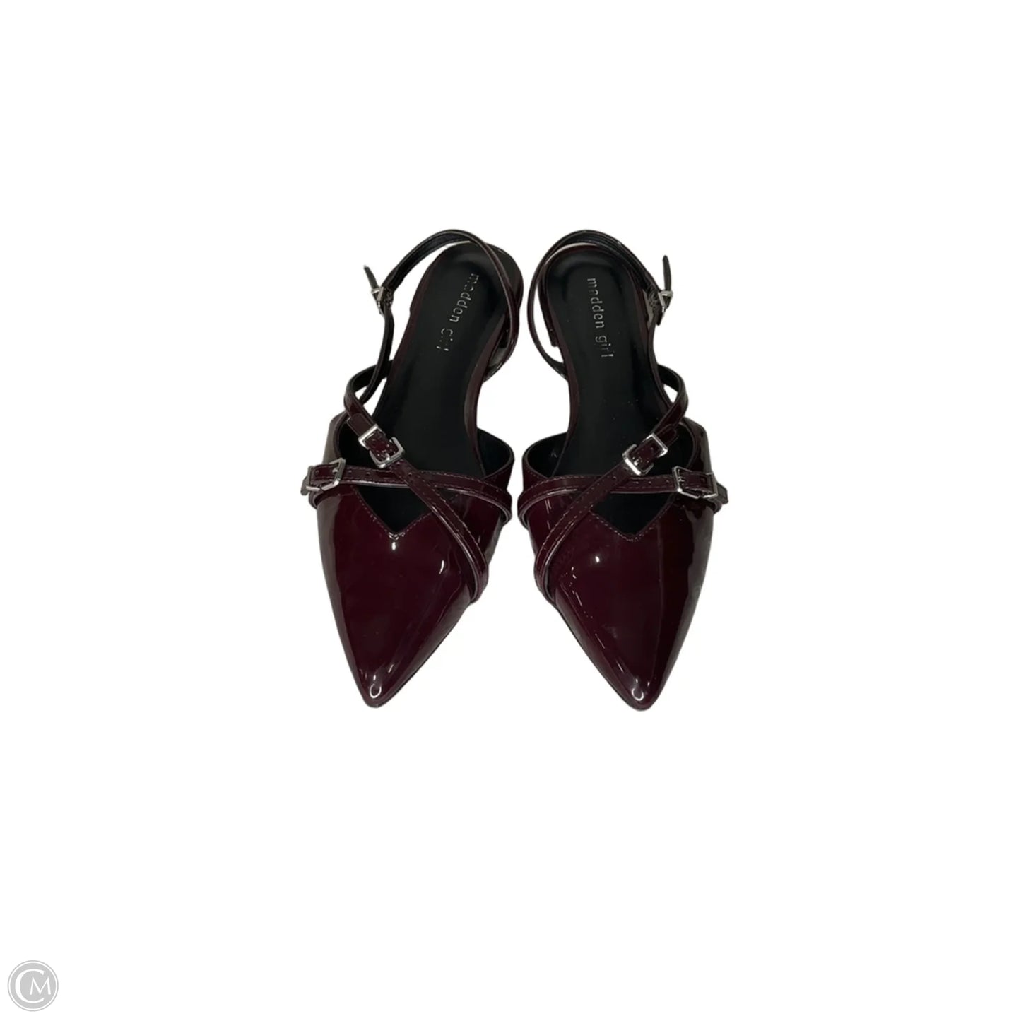 Sandals Flats By Madden Girl In Maroon, Size: 8.5