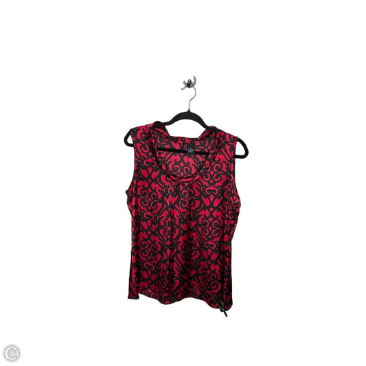 Top Sleeveless By New Directions In Red, Size: Xl