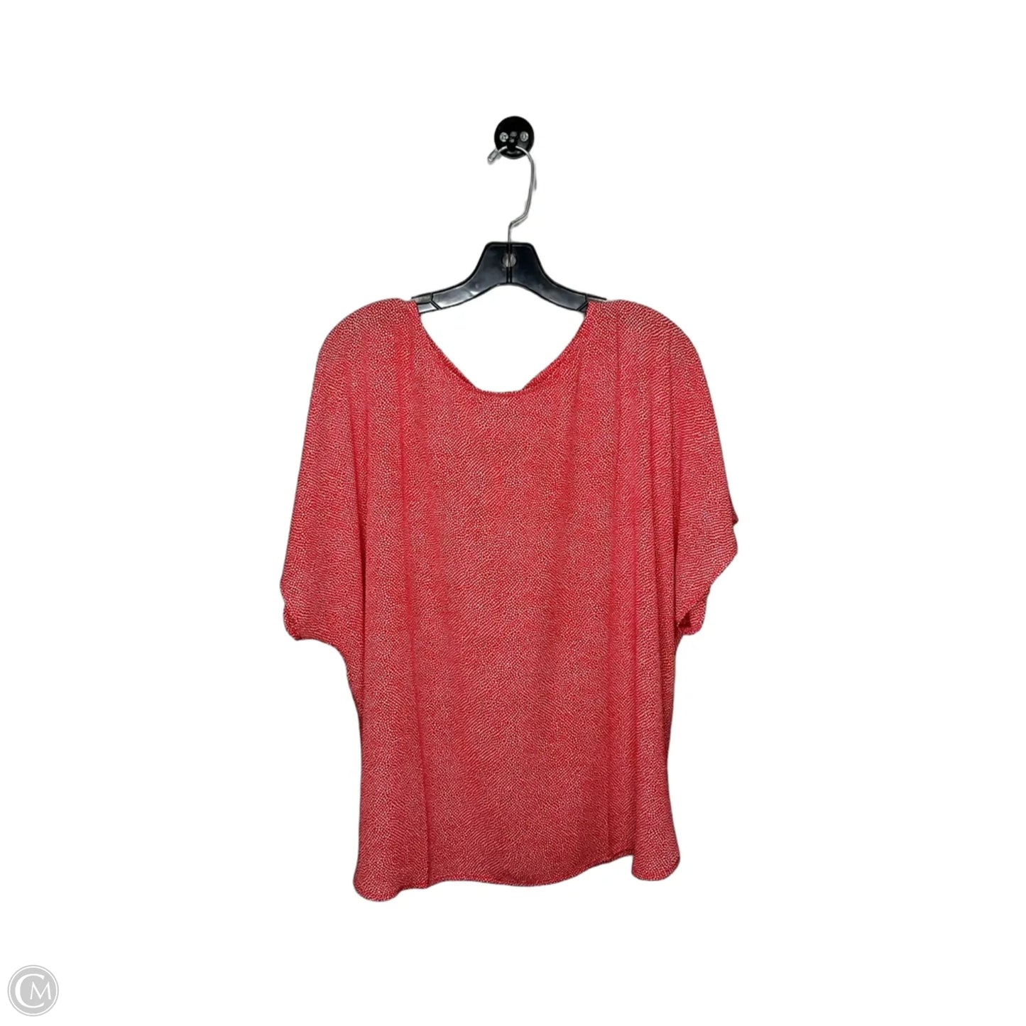 Top Short Sleeve By Anne Klein In Red, Size: 2x