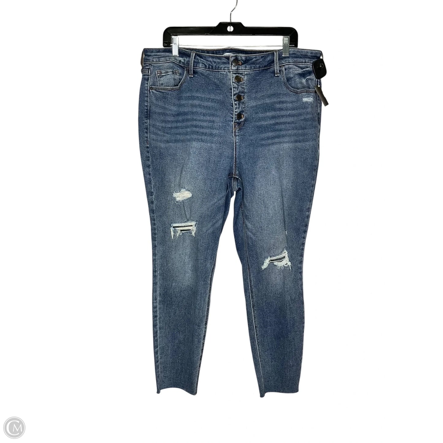 Jeans Skinny By Old Navy In Blue, Size: 18