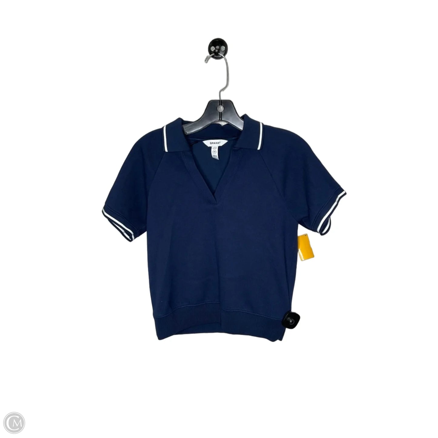Top Short Sleeve By Spanx In Navy, Size: Xs