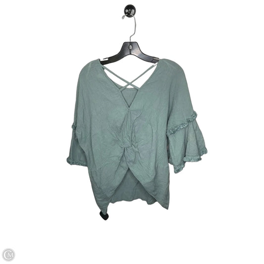 Top Short Sleeve By Umgee In Green, Size: M