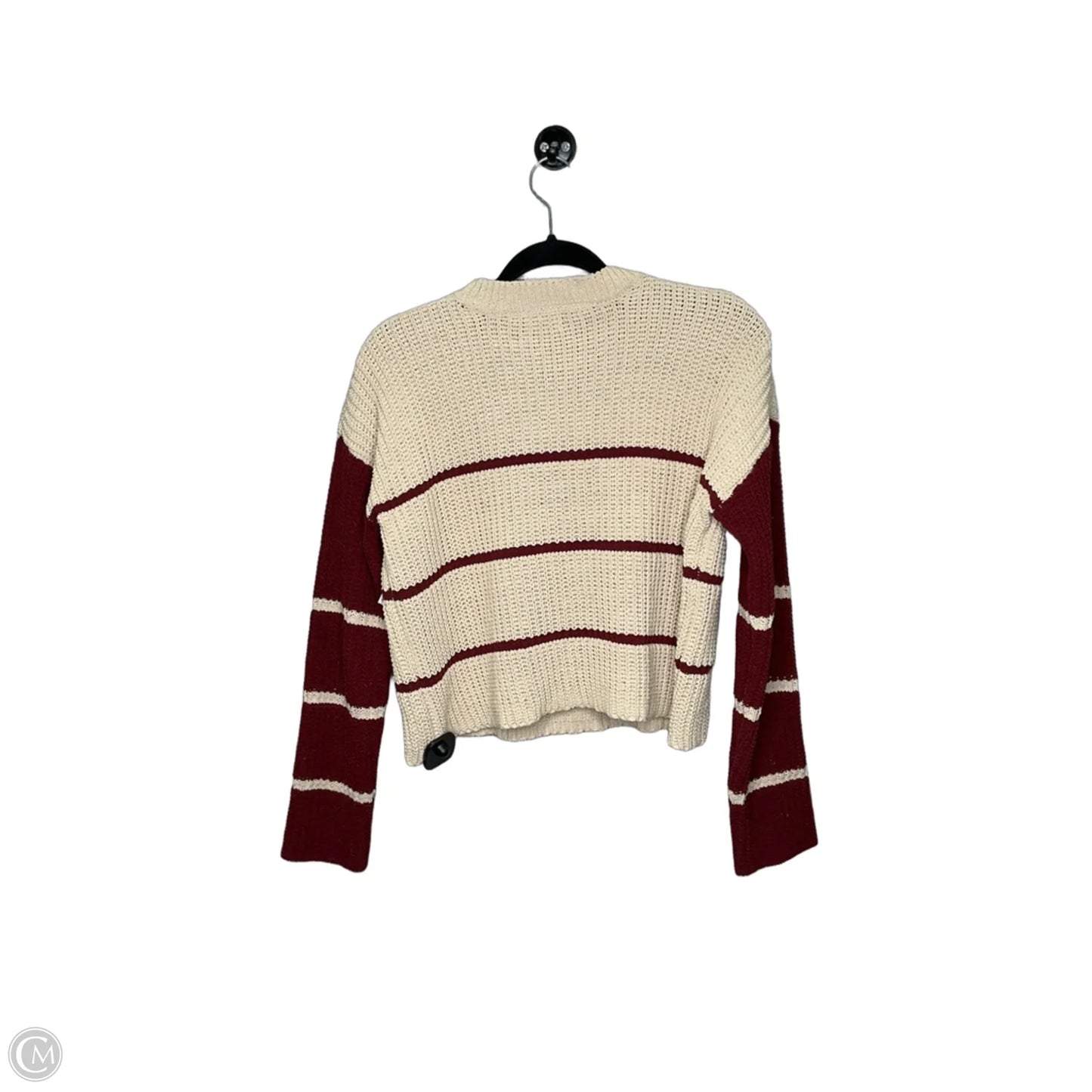 Sweater By Mi Ami In Cream & Red, Size: S