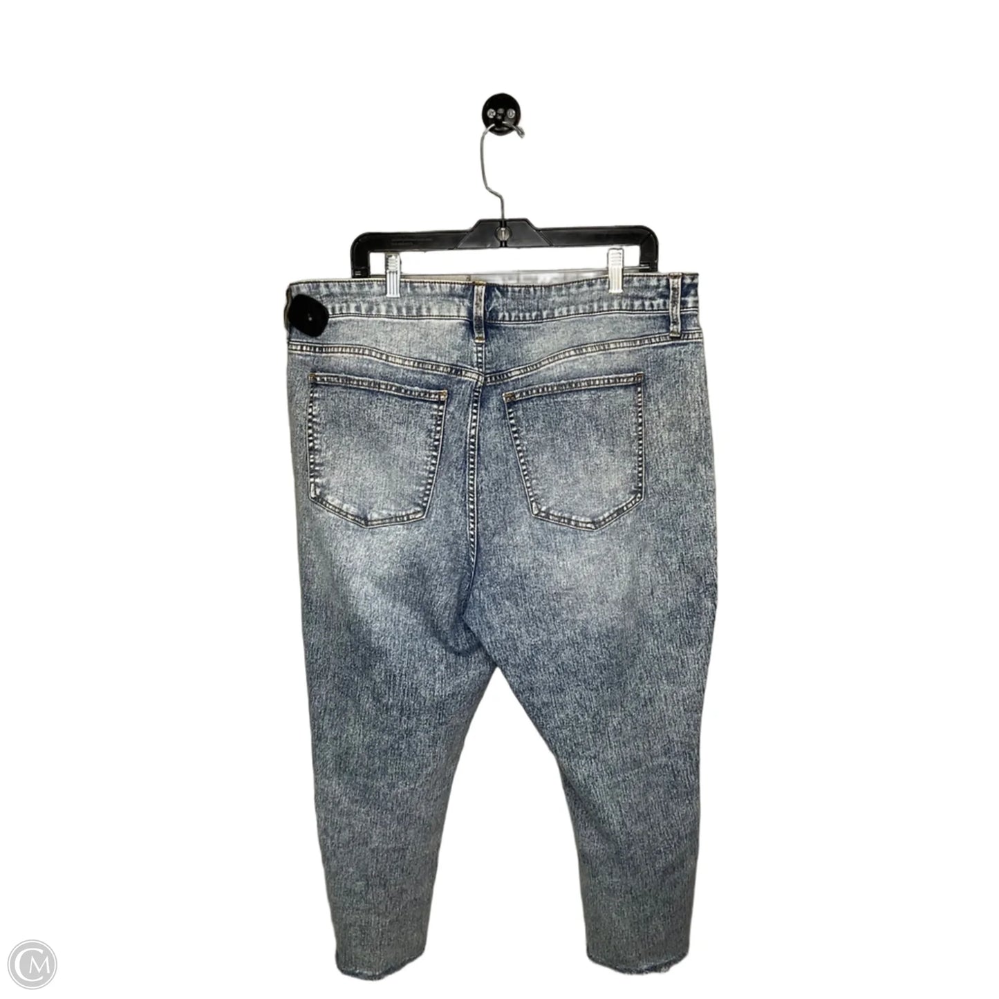 Jeans Straight By Terra & Sky In Blue Denim, Size: 18