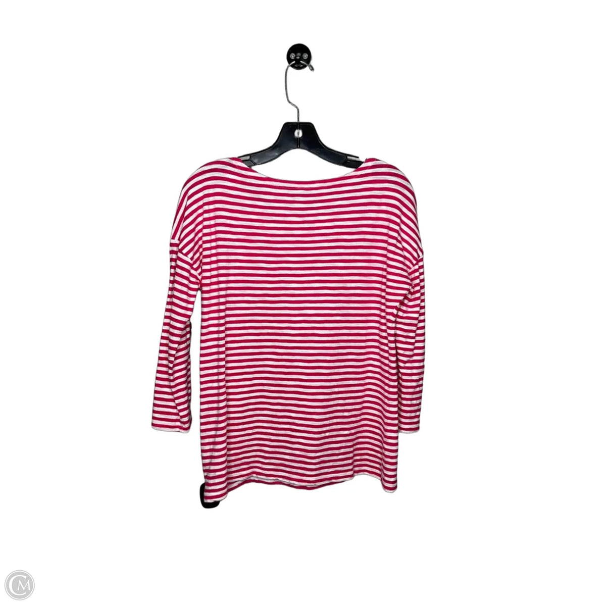 Top 3/4 Sleeve By Talbots In Striped Pattern, Size: S