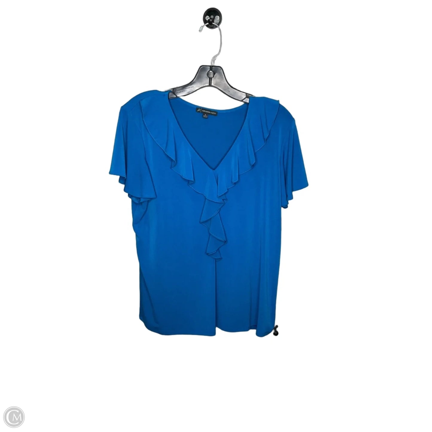 Top Short Sleeve By Adrianna Papell In Blue, Size: M