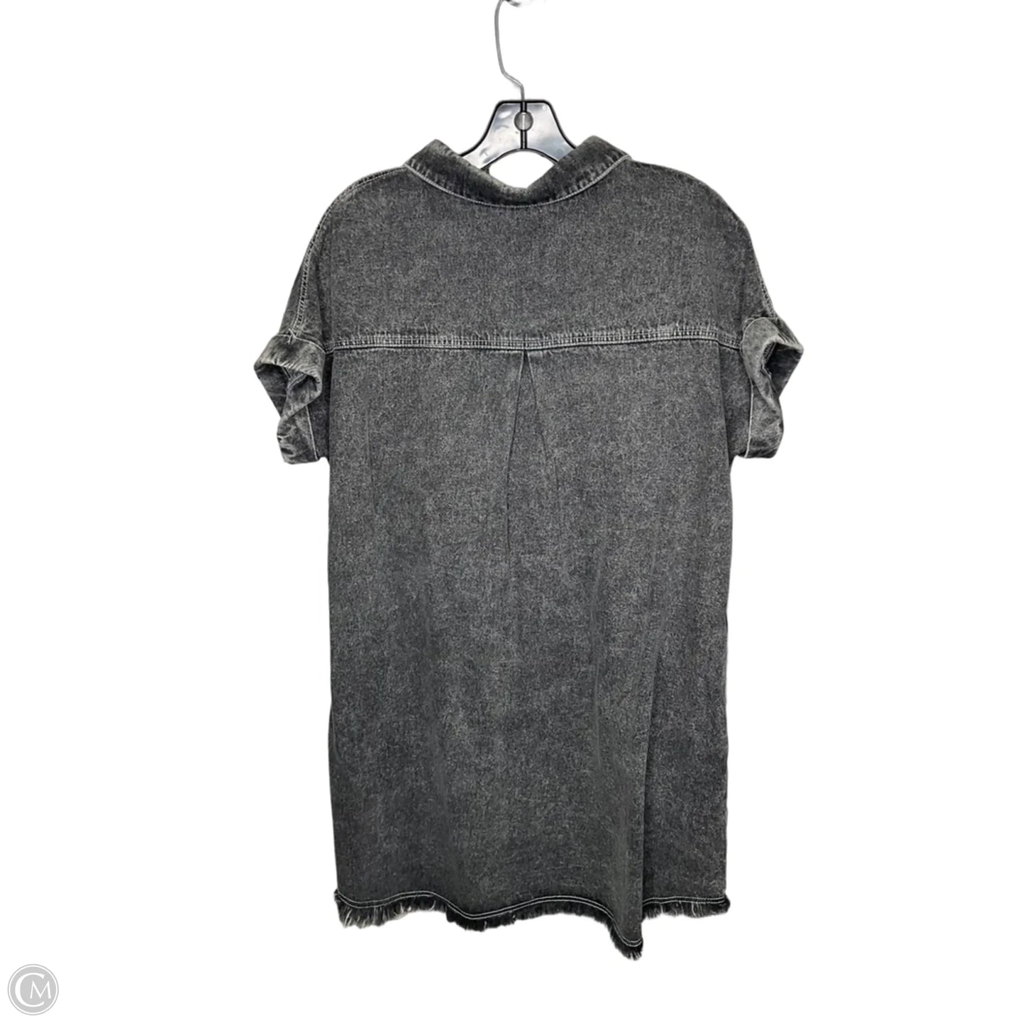 Dress Casual Midi By Bluivy In Black Denim, Size: M